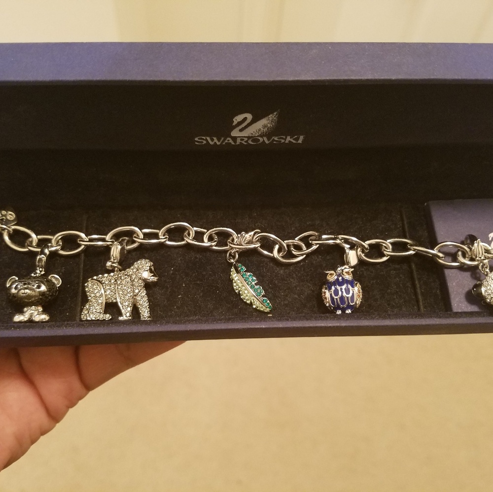 100%Authentic Swarovski Charm Bracelet